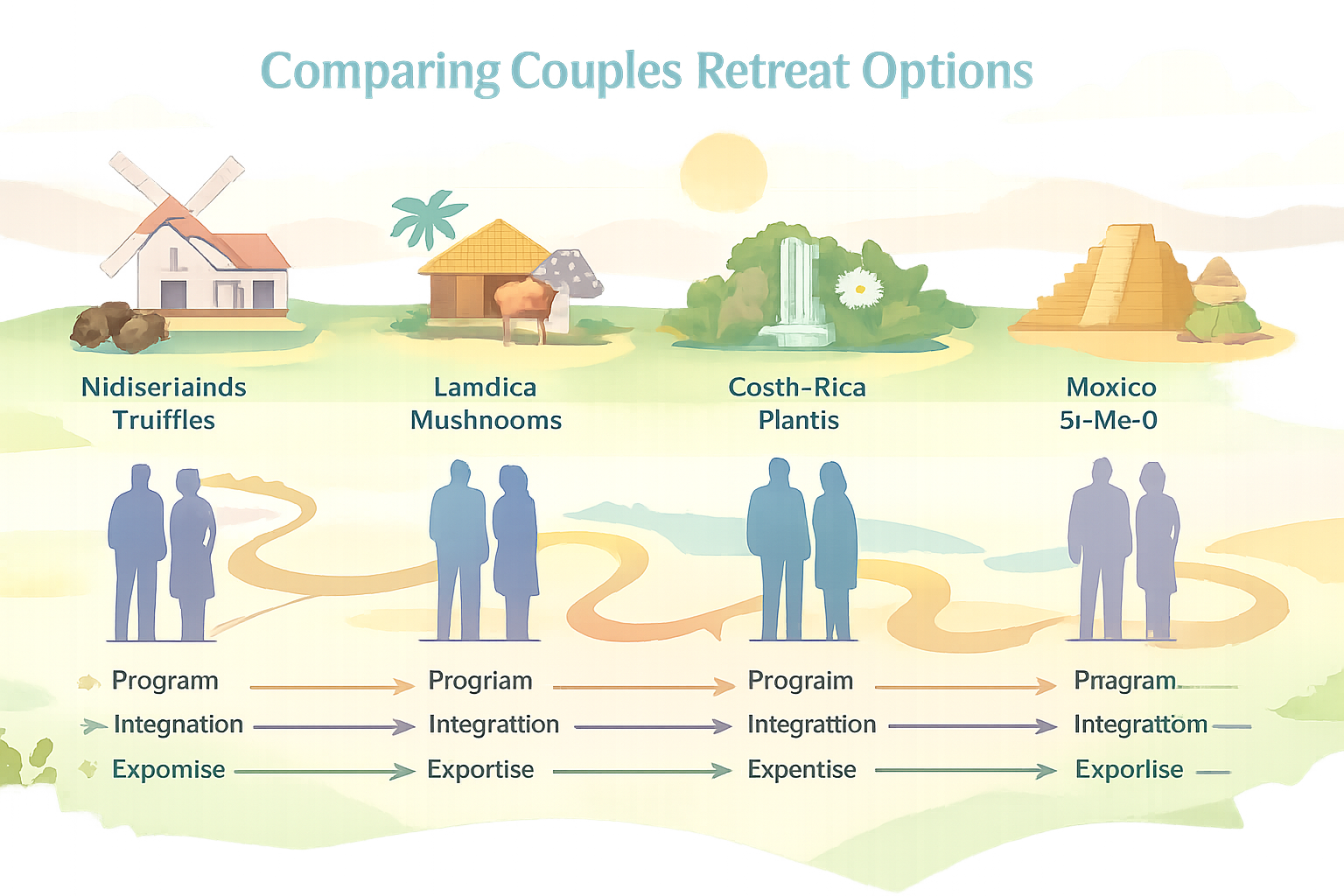 A flat vector style professional illustration in a soft pastel palette soft blues mint greens peaches pale yellows lavenders If there are people they-4