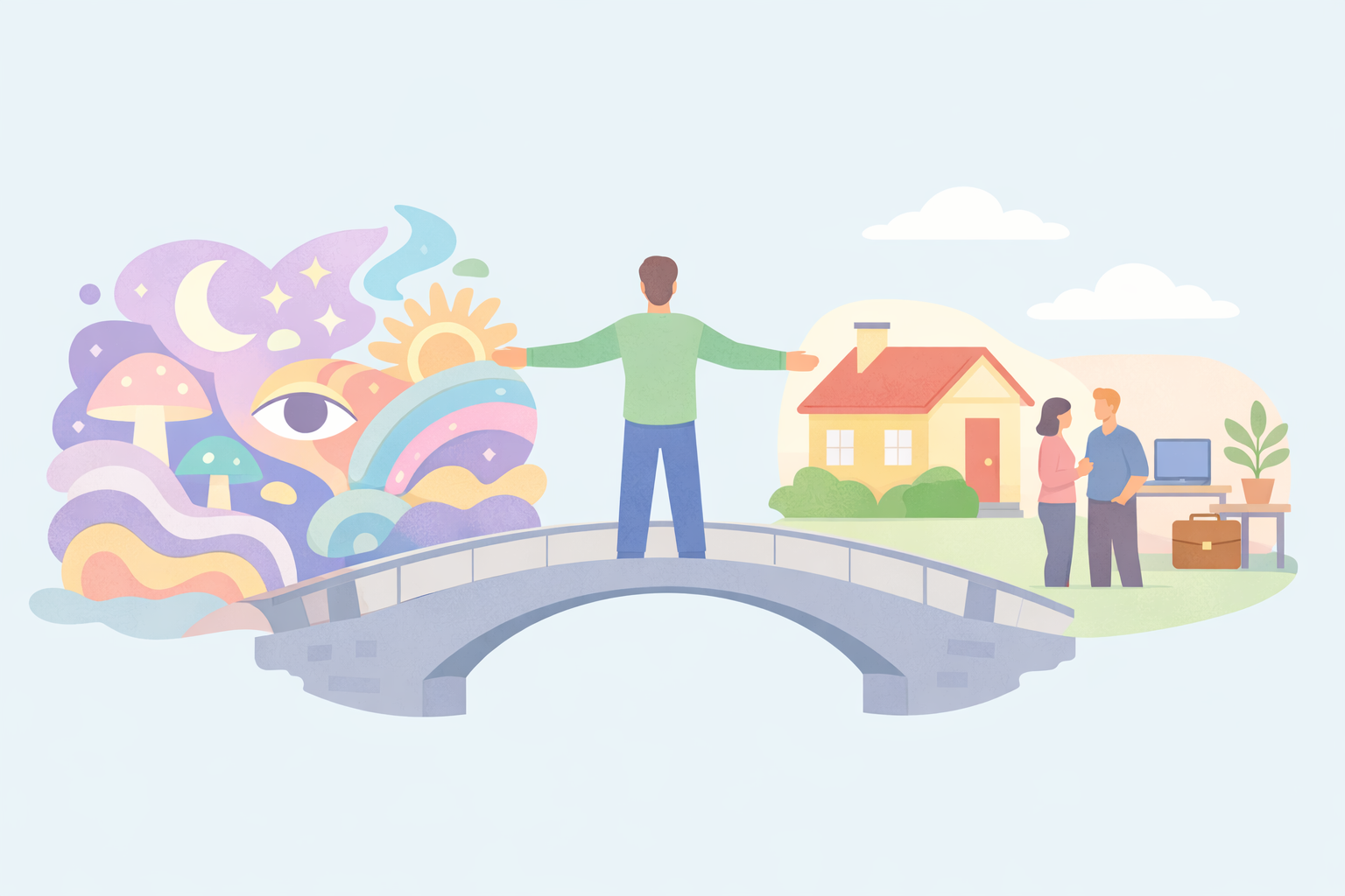 Bridge of Integration Psychedelic to Ordinary Life