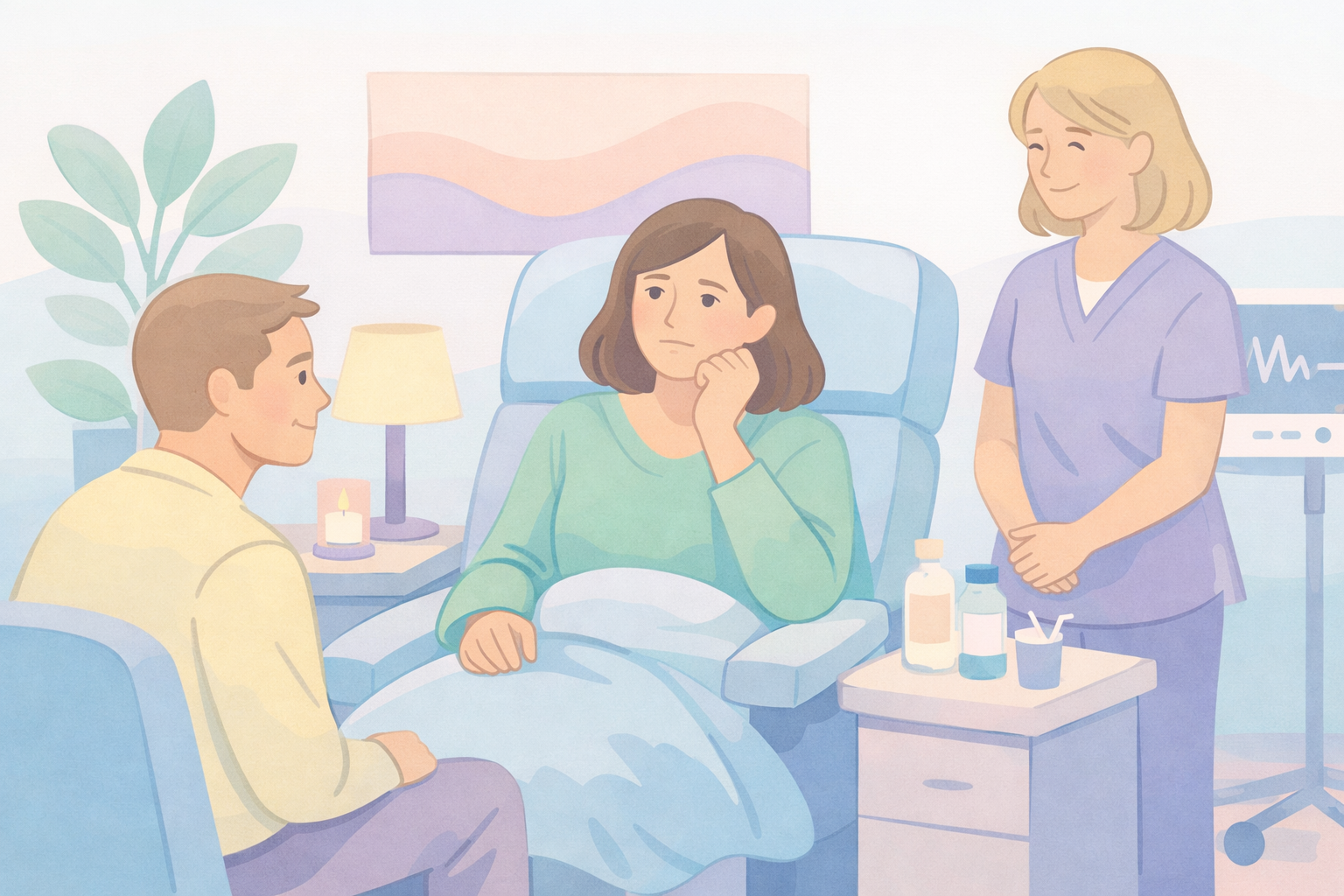 Contemplative Person in Calm Clinical Setting-1