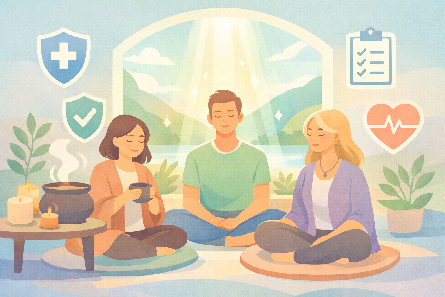 Modern Retreat Space with Natural Reconnection Light-1