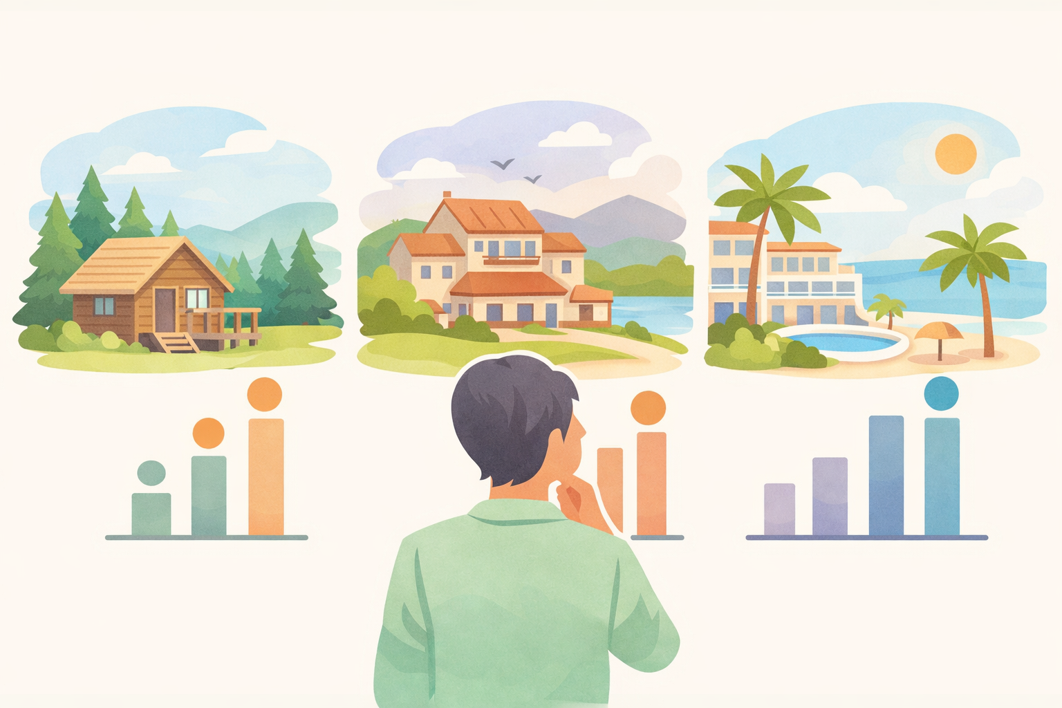 Price Spectrum Comparison in Soft Pastel Vector Style-1