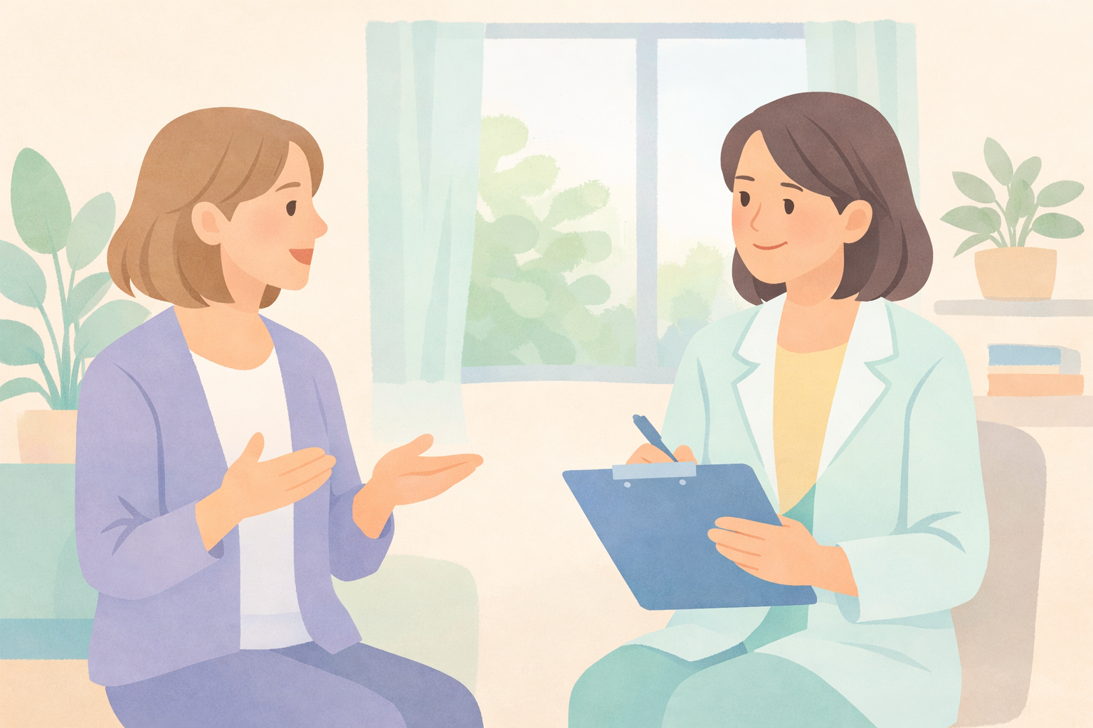 Professional Discussion with Plants and Soft Light-1