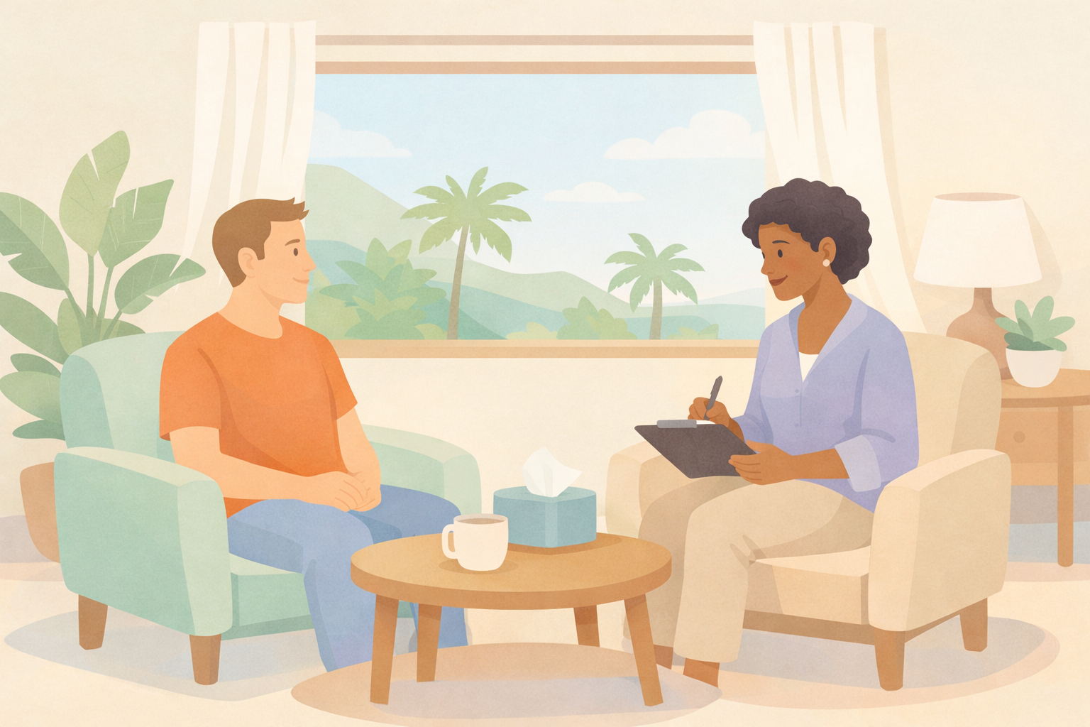 Quiet Conversation at Jamaican Retreat