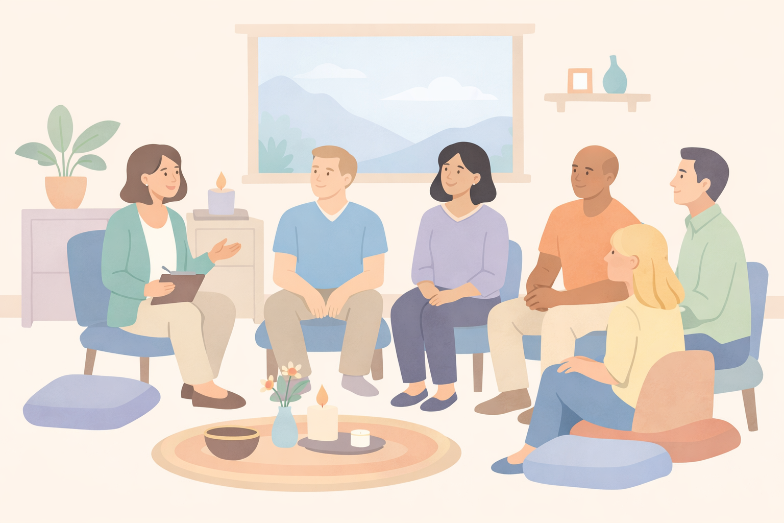 Serene Retreat Room Integration Circle