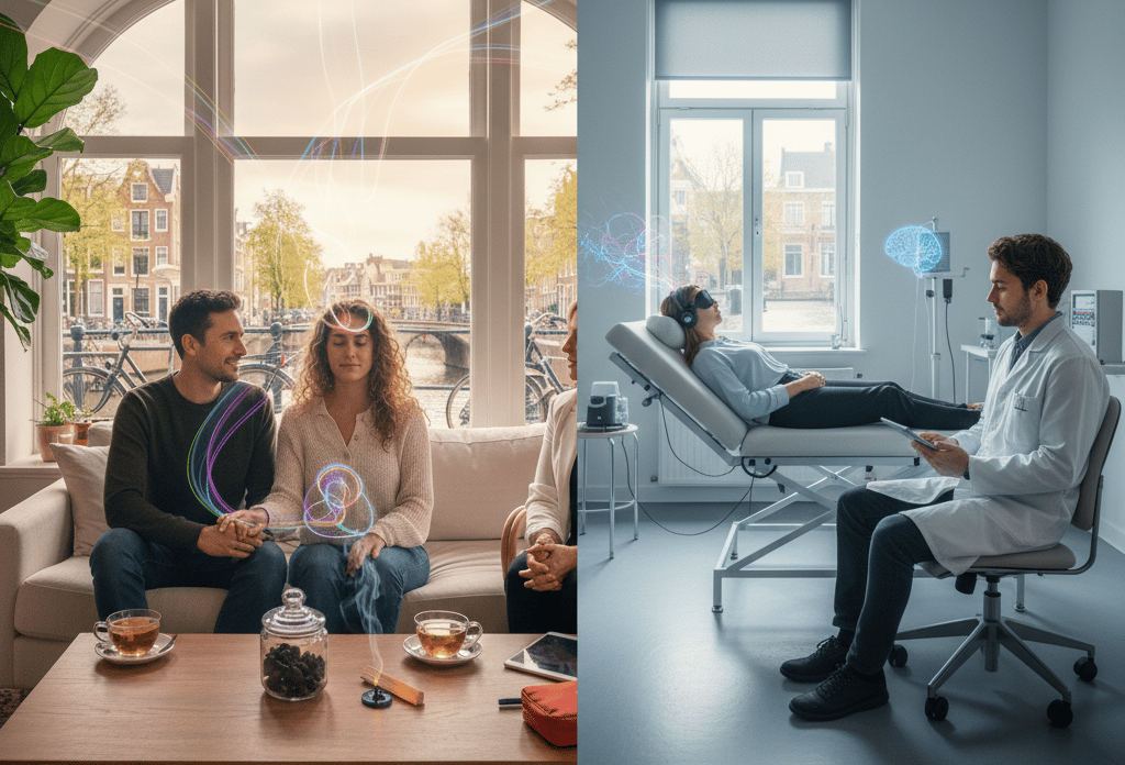 Truffle ceremony vs clinical psychedelic therapy Amsterdam