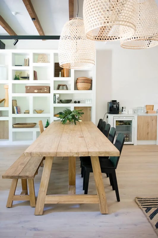 The dining room
