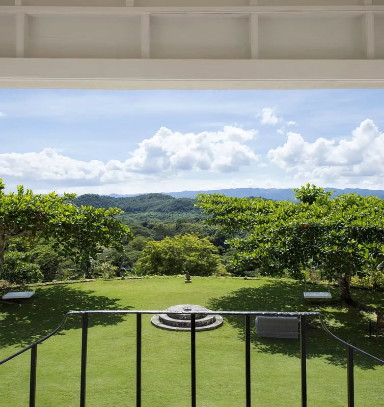The view from the balcony