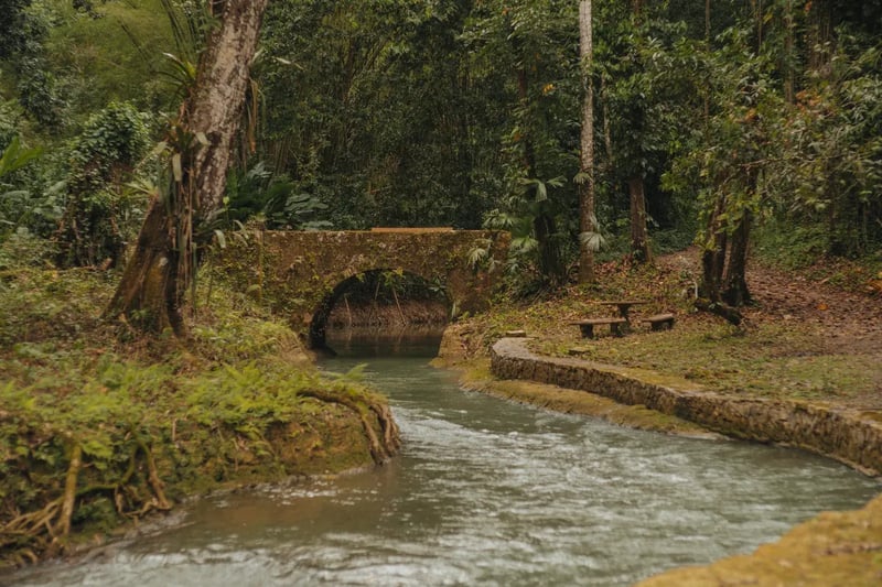 The river below the estate
