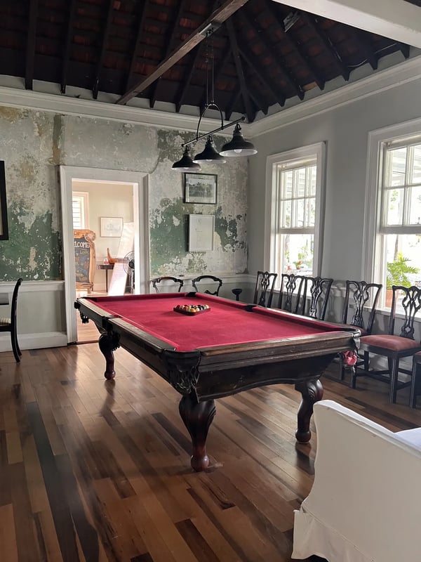 The billiard room