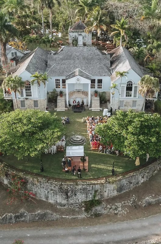 The great house from above