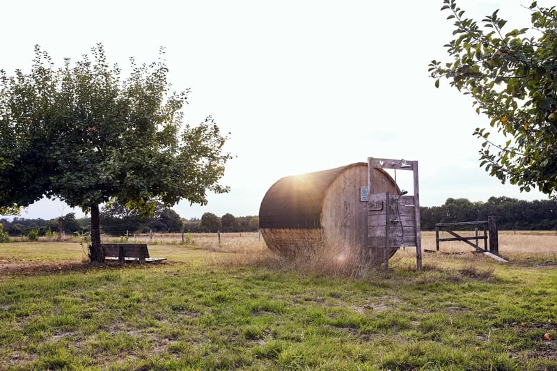The sauna in the orchard