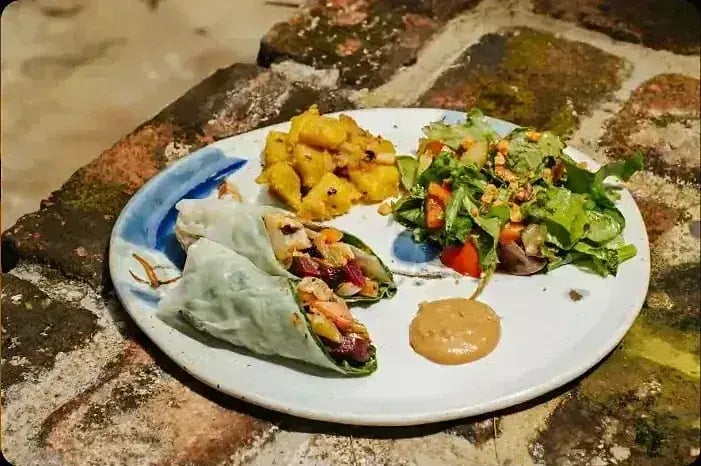 A plate of fresh food at Good Hope