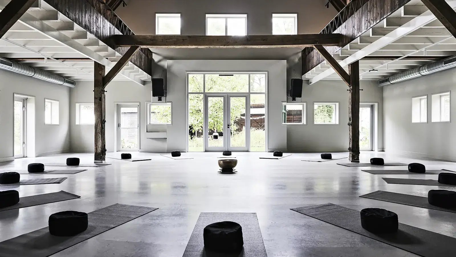 The session hall in the old stable at The Place To Be