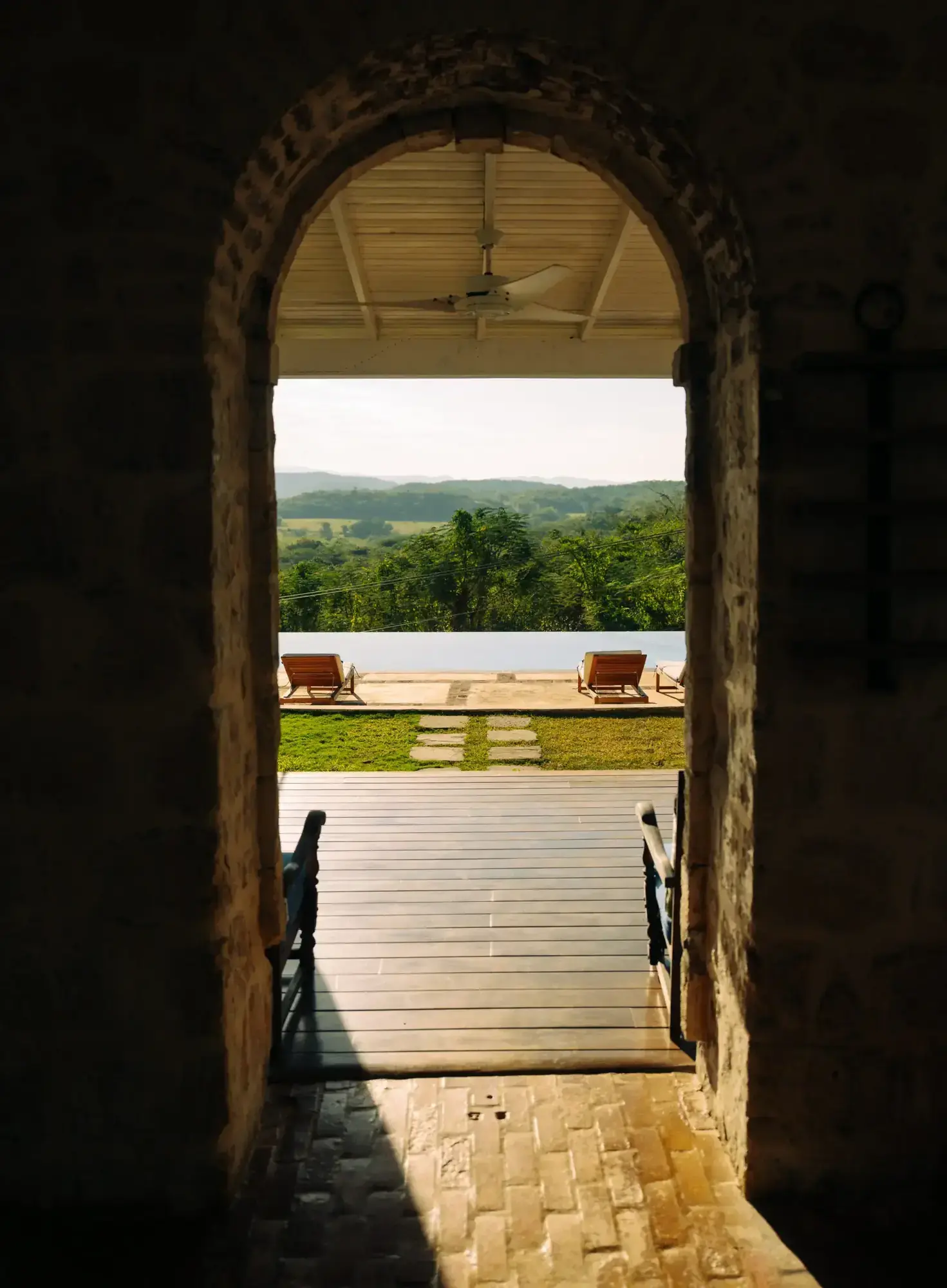 Pool deck at Good Hope